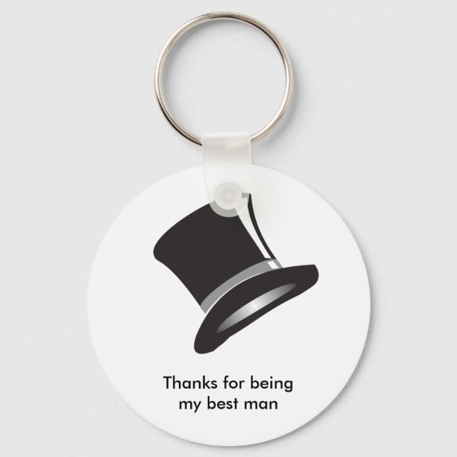 Top Hat Keychain (Front)