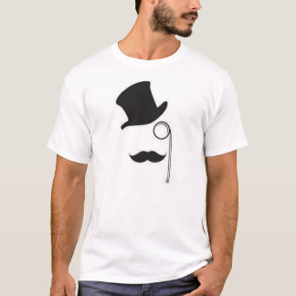 Top-hat, Monocle and Mustache T-shirt
