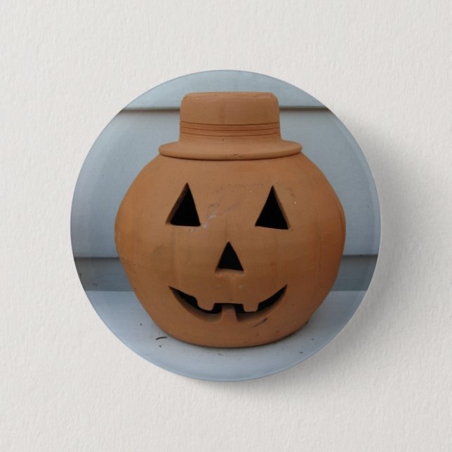 Top Hat Pumpkin Button (Front)