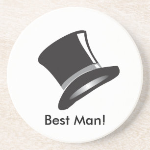 Top Hat Sandstone Coaster