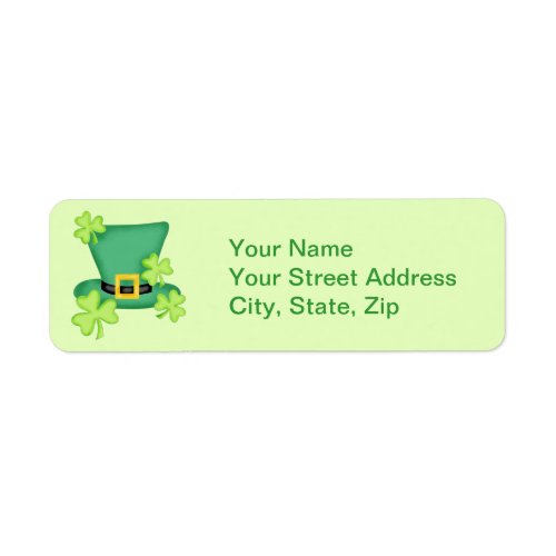 Top Hat Shamrocks Lime Green Sticker