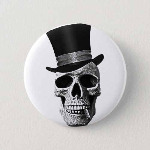 Top hat skull button