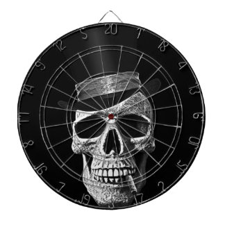 Top hat skull dart boards