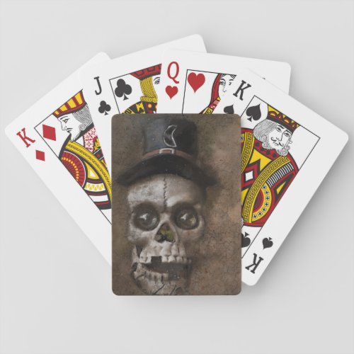 Top Hat Skull Playing Cards
