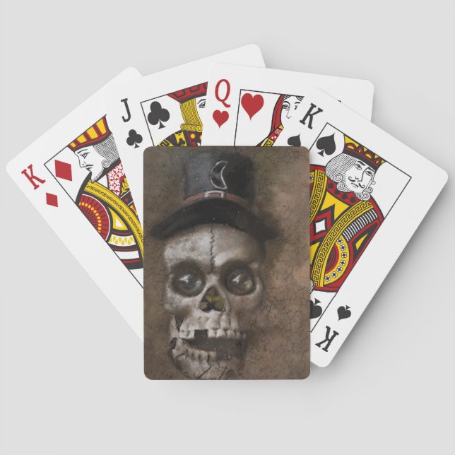 Top Hat Skull Poker Cards (Back)