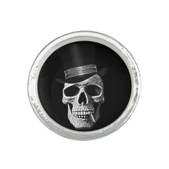 Top Hat Skull Ring by jahwil at Zazzle