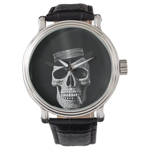 Top hat skull watch