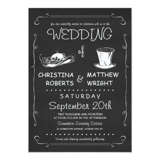 Tophat Invitations Template 1