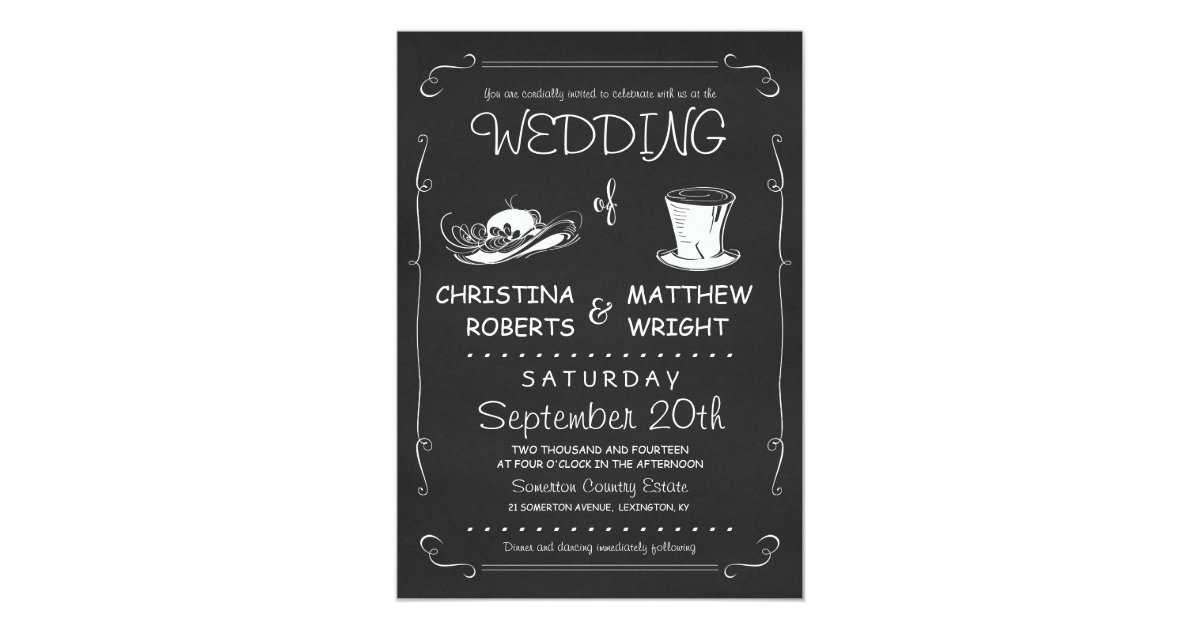 Tophat Invitations Template 2