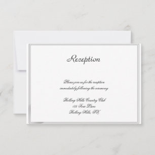 Top Hats and Bow Ties Blue Gay Wedding Reception Invitation