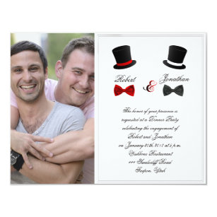 Gay Engagement Party Invitations Zazzle