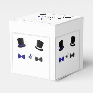 Top Hats and Bow Ties Gay Wedding Favor Box