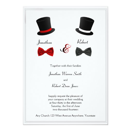 Gay Wedding Invitation Templates 2