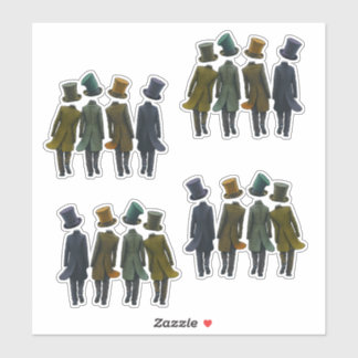 Top Hats by Eight Sticker