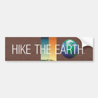 TOP Hike The Earth Bumper Sticker
