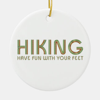 TOP Hiking Fun Ceramic Ornament