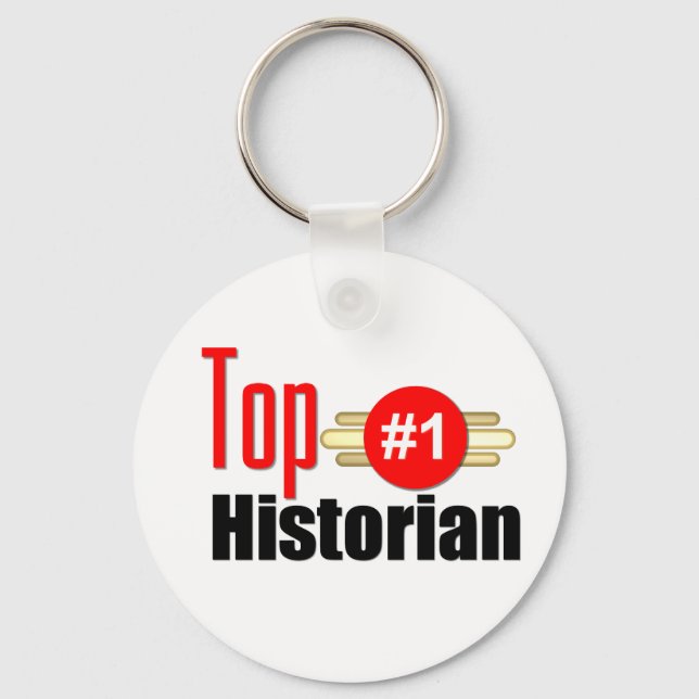 Top Historian Keychain (Front)