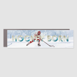 TOP Hockey Born Car Magnet