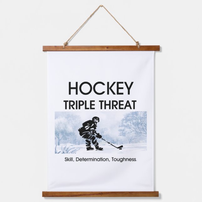 TOP Hockey Triple Threat Hanging Tapestry (Front)