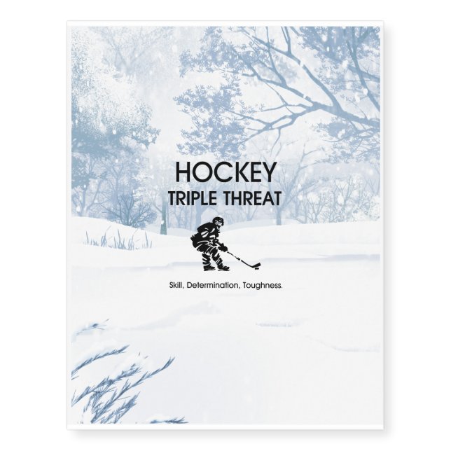 TOP Hockey Triple Threat Temporary Tattoos (Front)