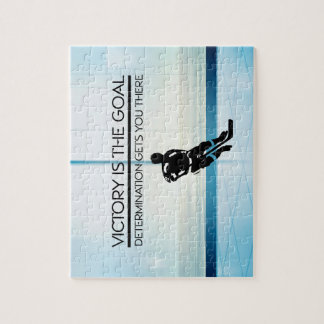TOP Hockey Victory Slogan Jigsaw Puzzle