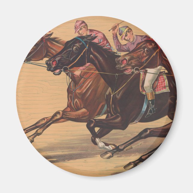 TOP Horse and Jockey Magnet (Front)