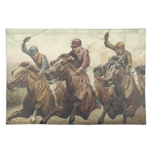 TOP Horse Racing Cloth Placemat