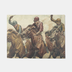 TOP Horse Racing Doormat