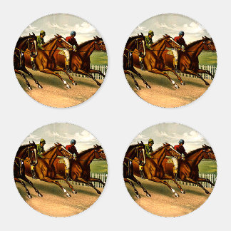TOP Horse Racing is My Life Coaster Set