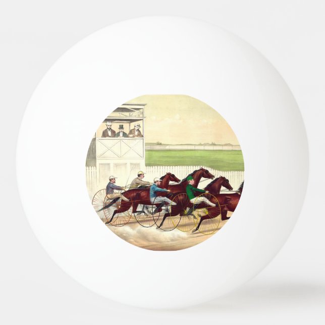 TOP Horse Racing Is My Life Ping-Pong Ball (Front)