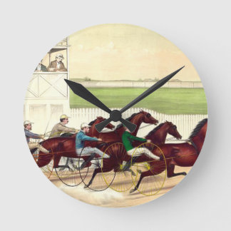 TOP Horse Racing Is My Life Round Clock