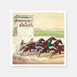 TOP Horse Racing Life Paper Napkins