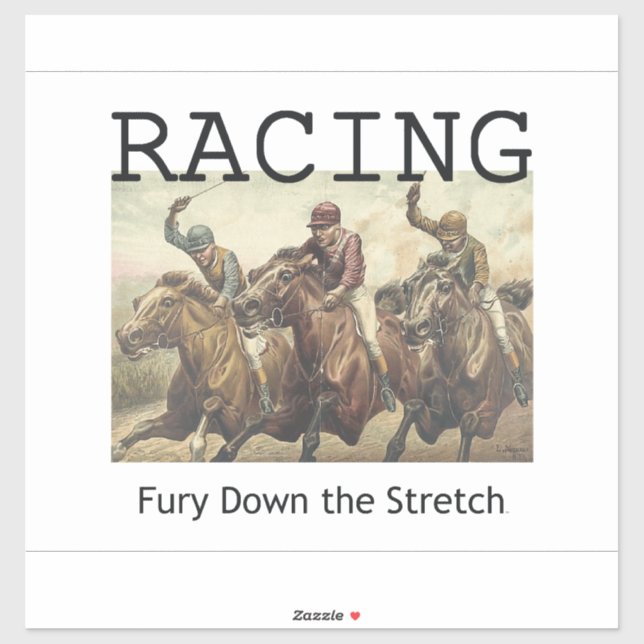 TOP Horse Racing Sticker (Sheet)