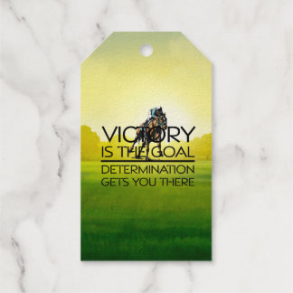TOP Horse Racing Victory Goal Foil Gift Tags