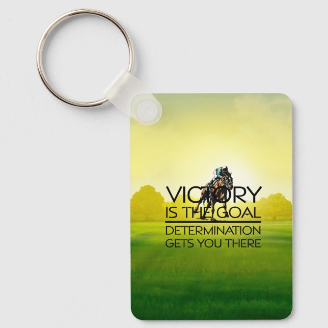 TOP Horse Racing Victory Goal Keychain (Front)