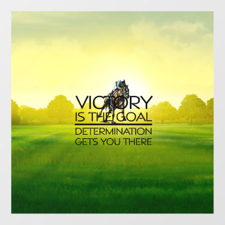 TOP Horse Racing Victory Goal Window Cling