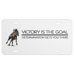 TOP Horse Racing Victory Slogan License Plate