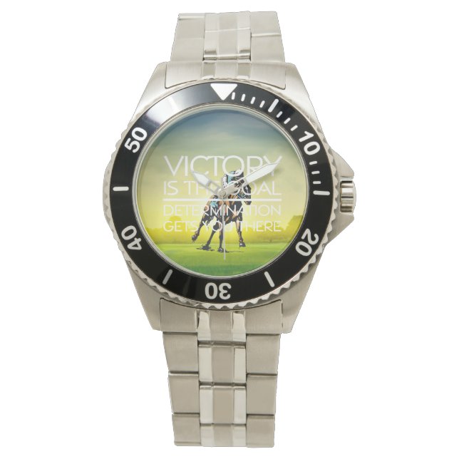 TOP Horse Racing Victory Slogan Watch (Front)