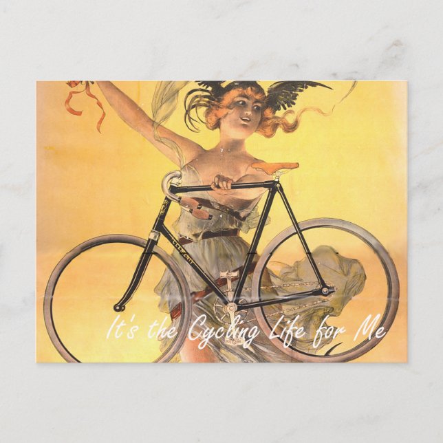 TOP It's the Cycling Life for Me Postcard (Front)