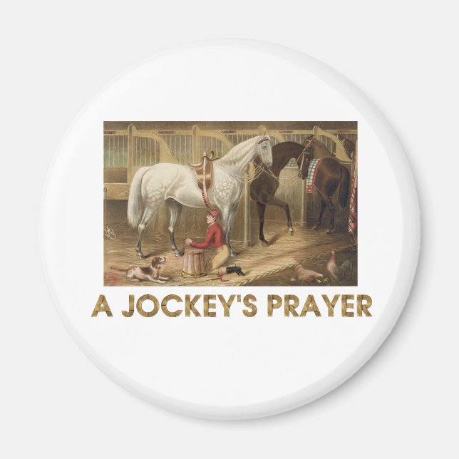 TOP Jockey's Prayer Magnets (Front)
