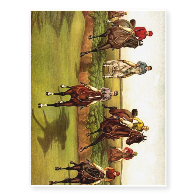 TOP Jump Race Temporary Tattoos (Front)