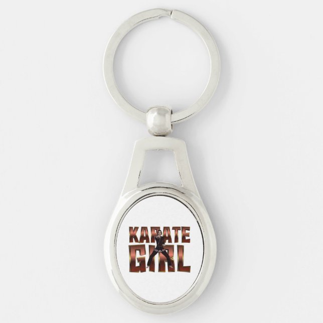 TOP Karate Girl Keychain (Front)
