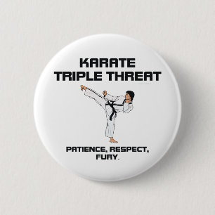 TOP Karate Slogan Button