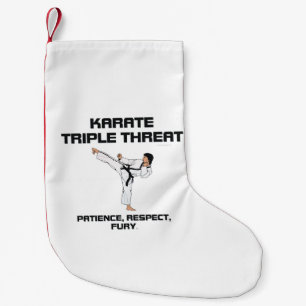 TOP Karate Slogan Small Christmas Stocking