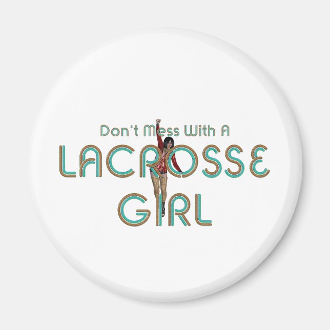 TOP Lacrosse Girl DMW Magnets (Front)