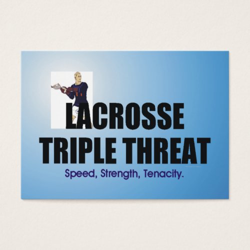 TOP Lacrosse Triple Threat Business Card Template