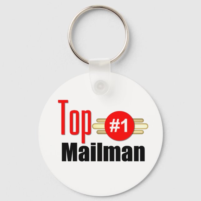 Top Mailman Keychain (Front)