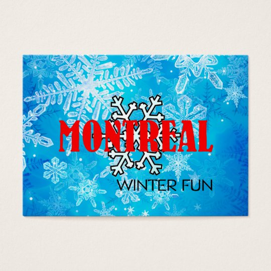 TOP Montreal Winter Fun Business Card