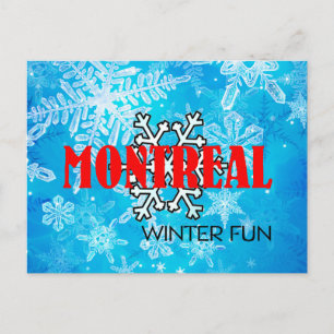 TOP Montreal Winter Fun Postcard