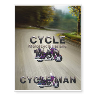 TOP Motorcycle Man Temporary Tattoos